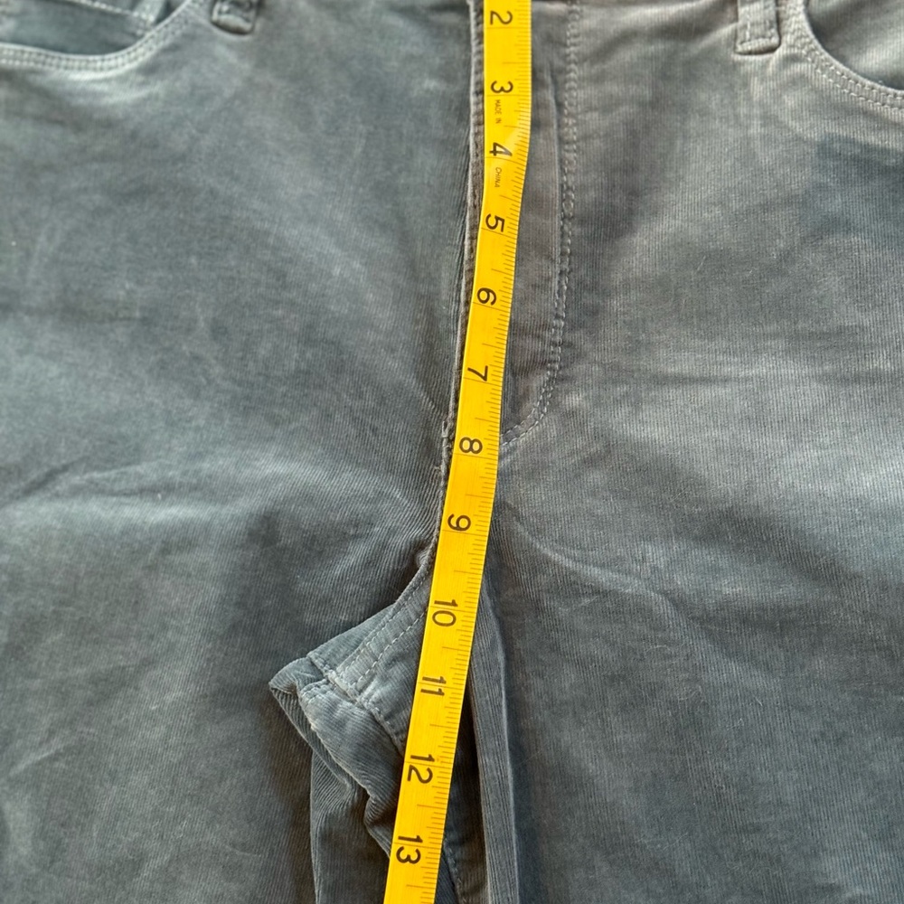 Women’s Kut from the Kloth High Rise Ana Fab AB Flare Corduroy Sz 12 Lagoon - Picture 10 of 12